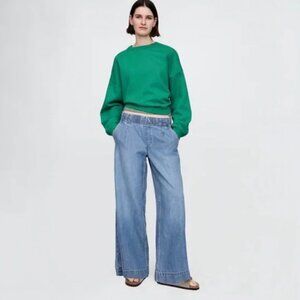 GAP Light Blue Wide Leg Jeans a/k/a baggy easy jean.